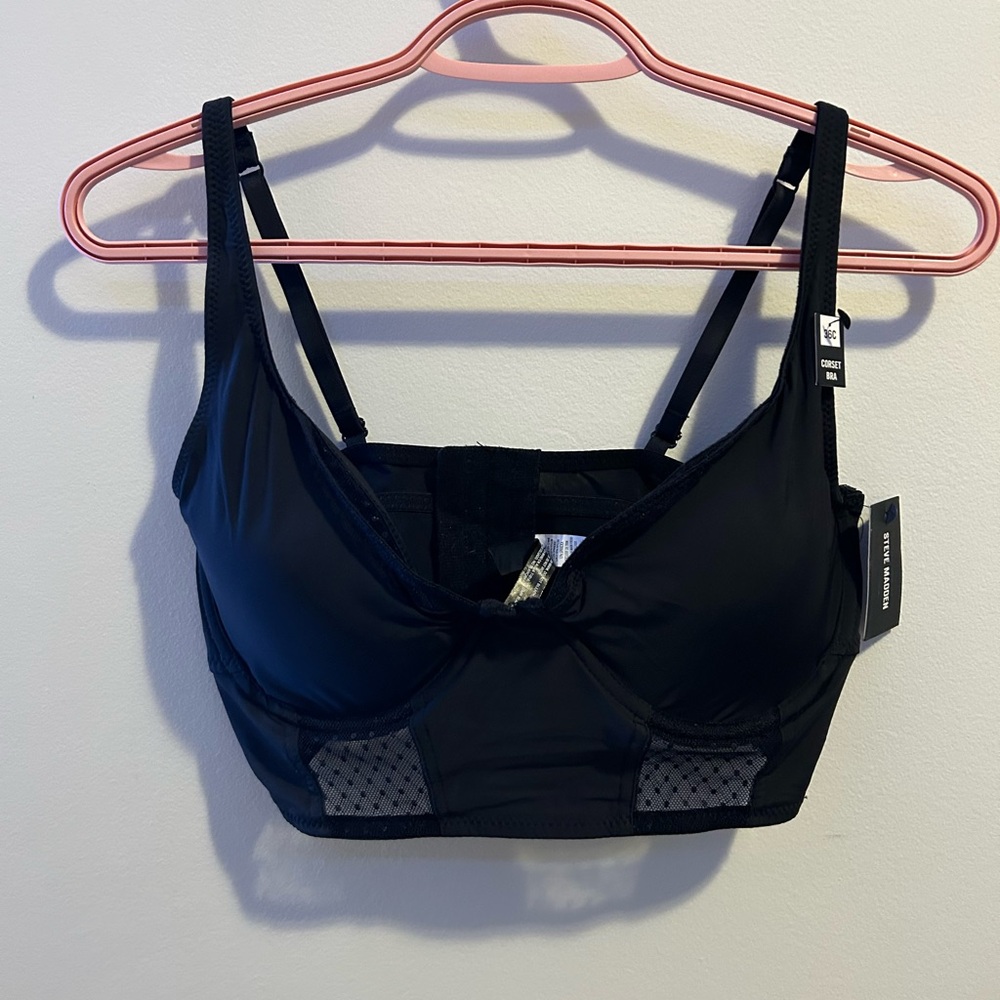 Black Women's corset Bra